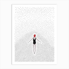 Girl In The Water 1 Art Print