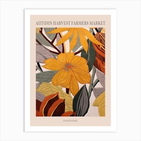 Fall Botanicals Daffodil 1 Poster Art Print