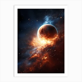 Space Painting Art Print