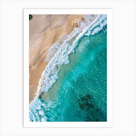 Aerial View Of A Beach 9 Art Print