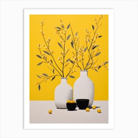 Yellow Vases Art Print