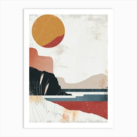 Sunset, Scandinavian Minimalism 1 Art Print