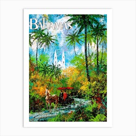 Bahamas, Romantic Ride Art Print