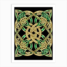 Abstract Celtic Knot Art Print