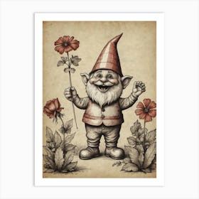 Gnome Art Print