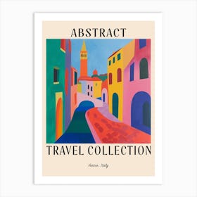 Abstract Travel Collection Poster Venice Italy 2 Art Print