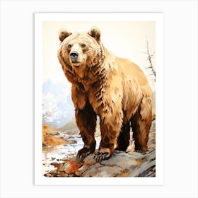 Brown Bear Art Print