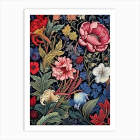 Floral Wallpaper 10 Art Print