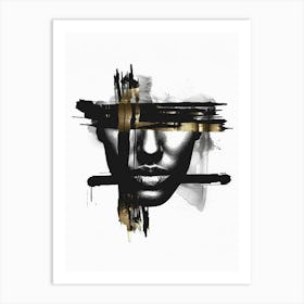 Black And Gold Canvas Print 3 Art Print