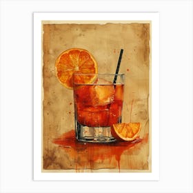 Aperol Spritz Orange 98 Art Print