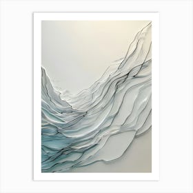 Acrylic Fantasy Line Nature Art Art Print