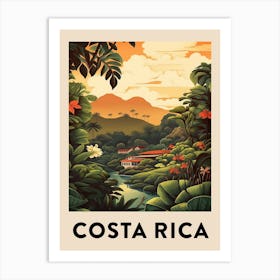 Vintage Travel Poster Costa Rica 3 Art Print