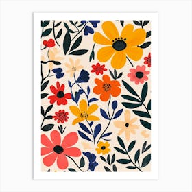 Floral Pattern 7 Art Print