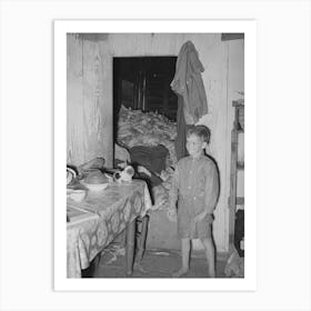 Untitled Photo, Possibly Related To Son Of The Adams Family, Morganza, Louisiana, In Kitchen With Corn Crib In Art Print