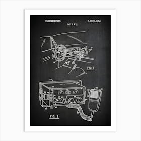 Police Patent Print Police Siren Cop Radio Police Officer Gifts Police Patent Patent Art Policeman Print Patent Print Cp6841 Art Print