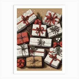 Christmas Presents Art Print