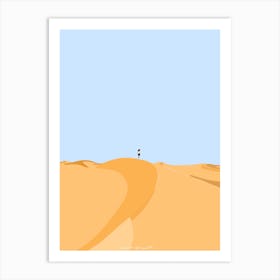 On the top of the Dunes 1 Art Print