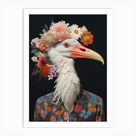 Bird With A Flower Crown Albatross 1 Art Print