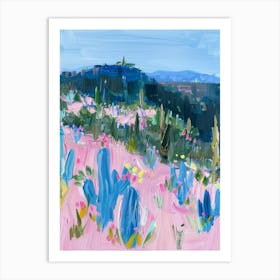 Pink Cactus Art Print