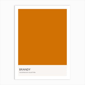 Brandy Colour Block Poster Art Print