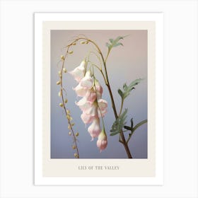 Floral Illustration Lily Of The Valley Poster Art Print