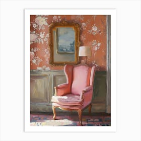 Pink Chair Art Print