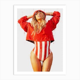 Beyonce America Art Print