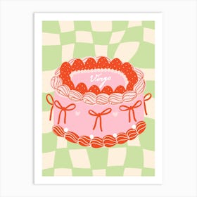 Virgo Coquette Cake Art Print