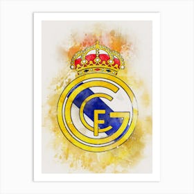 Real Madrid Painting Art Print