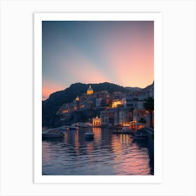 Sunset In Sardinia 1 Art Print