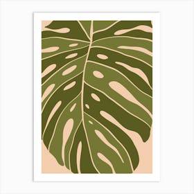 Monstera Leaf 4 Art Print