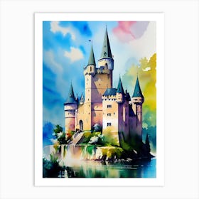 Castle On The Water Art Print