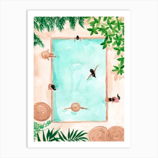 Pool Day Art Print