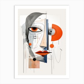 Abstract Portrait Of A Woman 9 Art Print