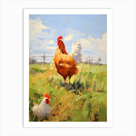 Bird Painting Chicken 8 Art Print