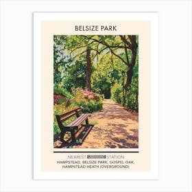 Belsize Park London Parks Garden 2 Art Print