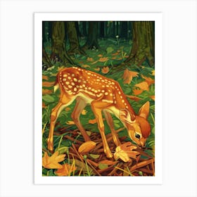 Fawn Illustration 7 Art Print