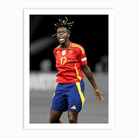 Nico Williams Spain 1 Art Print