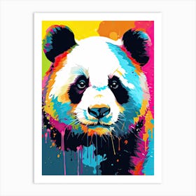 Panda Art In Pop Art Style 1 Art Print
