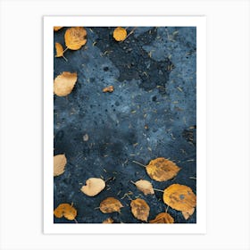 Autumn Leaves On The Ground 7 Art Print