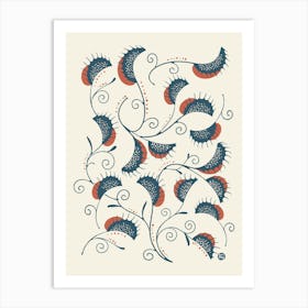 Graceful Flytrap Tango [ivory] Art Print