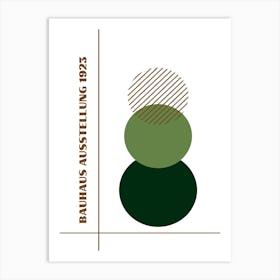 Bauhaus Green Exhibition 7 Art Print