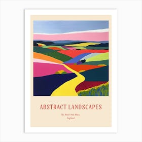 Colourful Abstract The North York Moors England 1 Poster Art Print