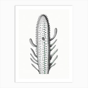 Ladyfinger Cactus William Morris Inspired Art Print