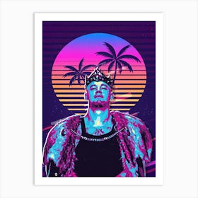 King Corbin 80s Retro Art Print