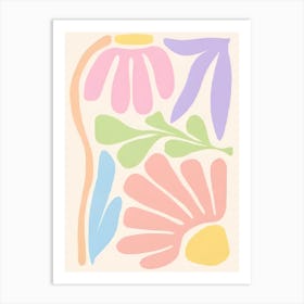 Abstract Flower Painting 3 Art Print