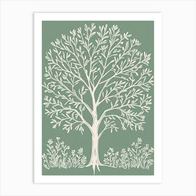 White Tree Art Print