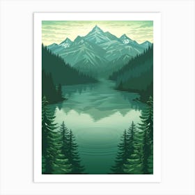 Mountain Landscape 24 Art Print