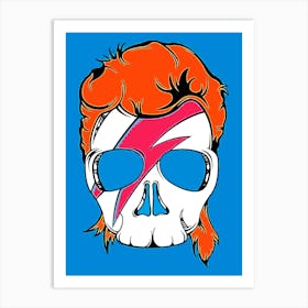 Skull Of David Bowie Art Print