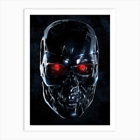 Terminator Cyborg Art Print